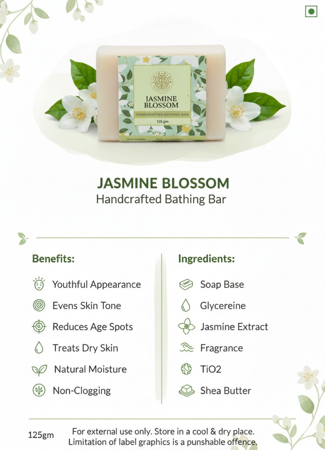 Jasmine Blossom Bathing Soap - 125 g