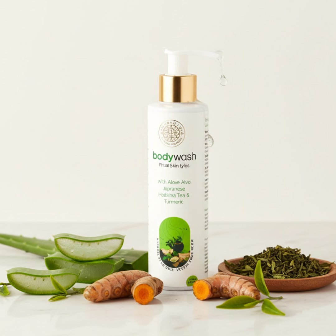 Luxova Japanese Matcha Tea Body Wash for Detox & Freshness | Body Acne