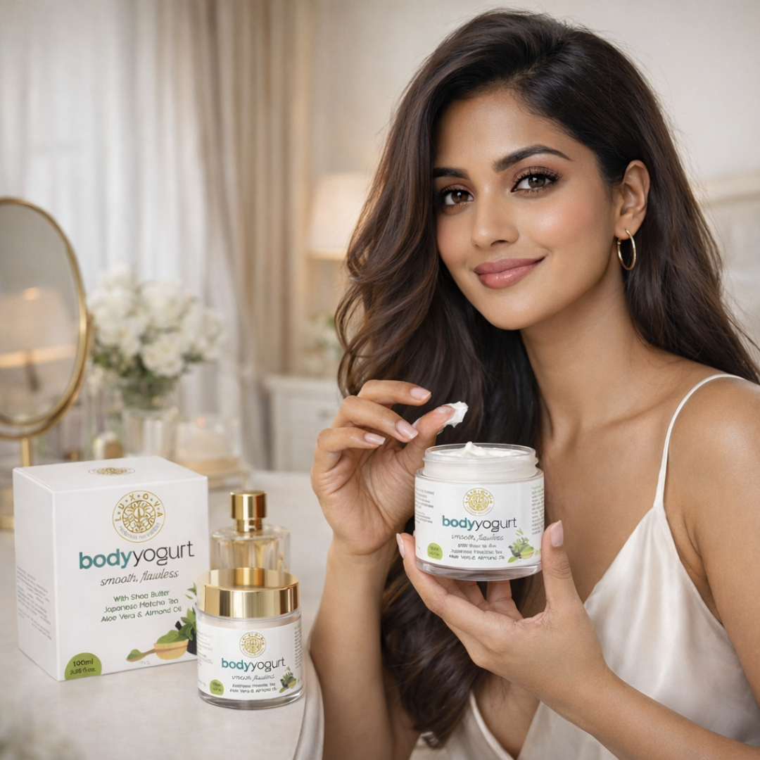 LUXOVA Matcha Tea Body Yogurt for Daily Hydration